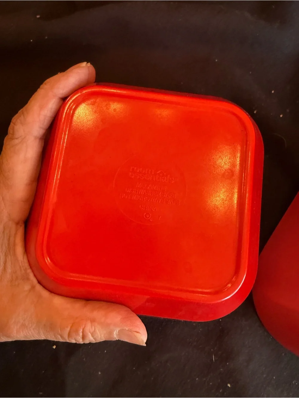 Room Essentials red bowls